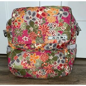 JuJuBe Ju Ju Be Perky Perennials PackaBe Diaper Bag Baby Backpack Floral +Change